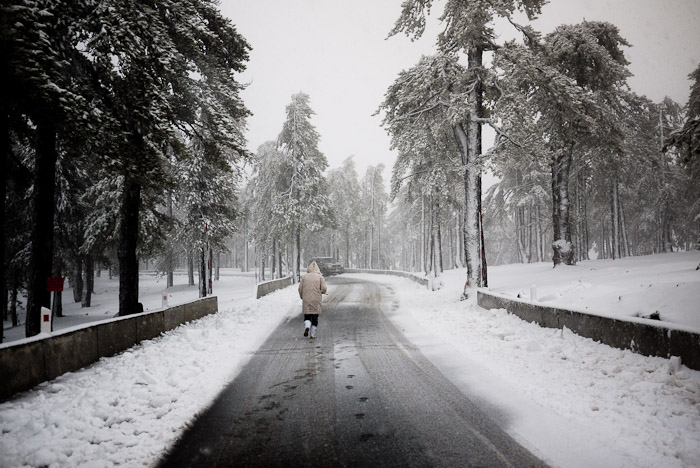 Snow in Troodos