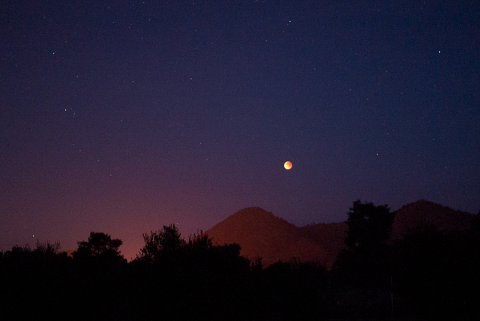 The full red moon